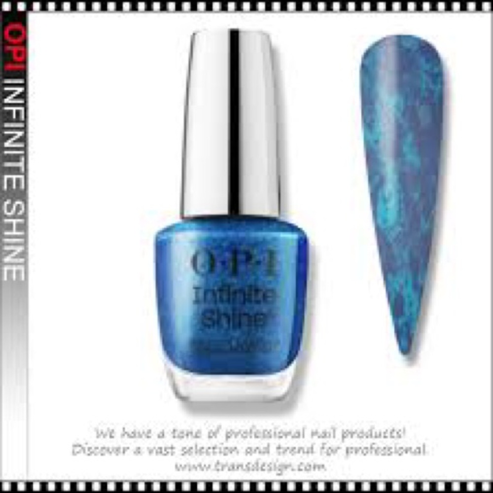 OPI Infinite Shine in Shimmering Blue